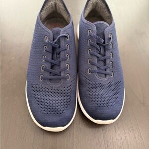 Pete Millar Men's Navy Knit Lace-Up Casual Sneakers